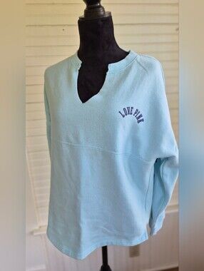 PINK Victoria's Secret Light Blue Pullover - Small
